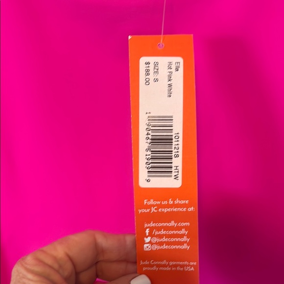 Pink Jude Connolly Dress with White Trim - Picture 4 of 5